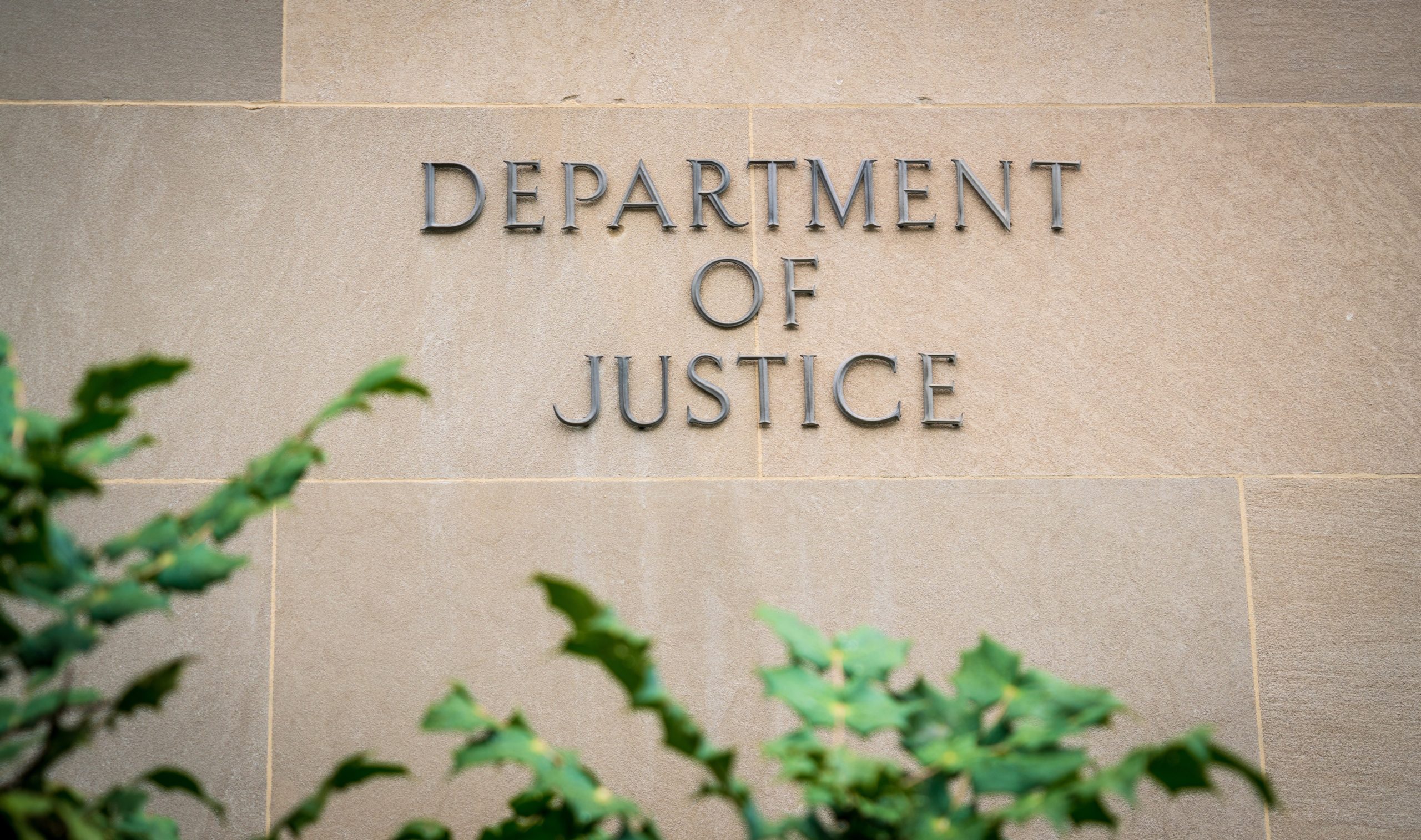 The United States Department of Justice (DOJ) in Washington D.C., USA